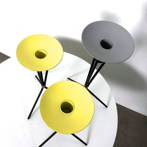 Trio of Scandinavian Tripod Candle Holders Laurids Lonborg 1960's image 6