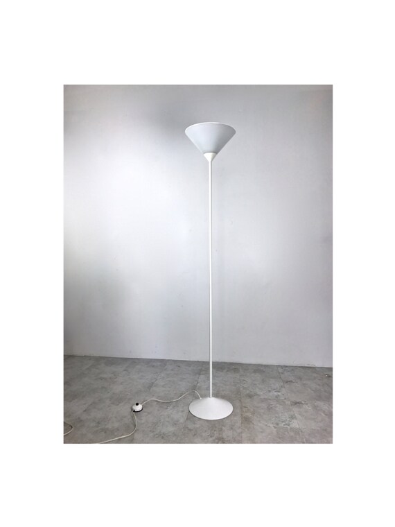white torchiere floor lamp