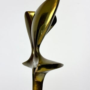 Mid Century Modern Mary Bolte Abstract Bronze Modernist Figural Sculpture circa 1950s image 6