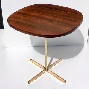Rare Brass Allan Gould Side Table 1950s image 1
