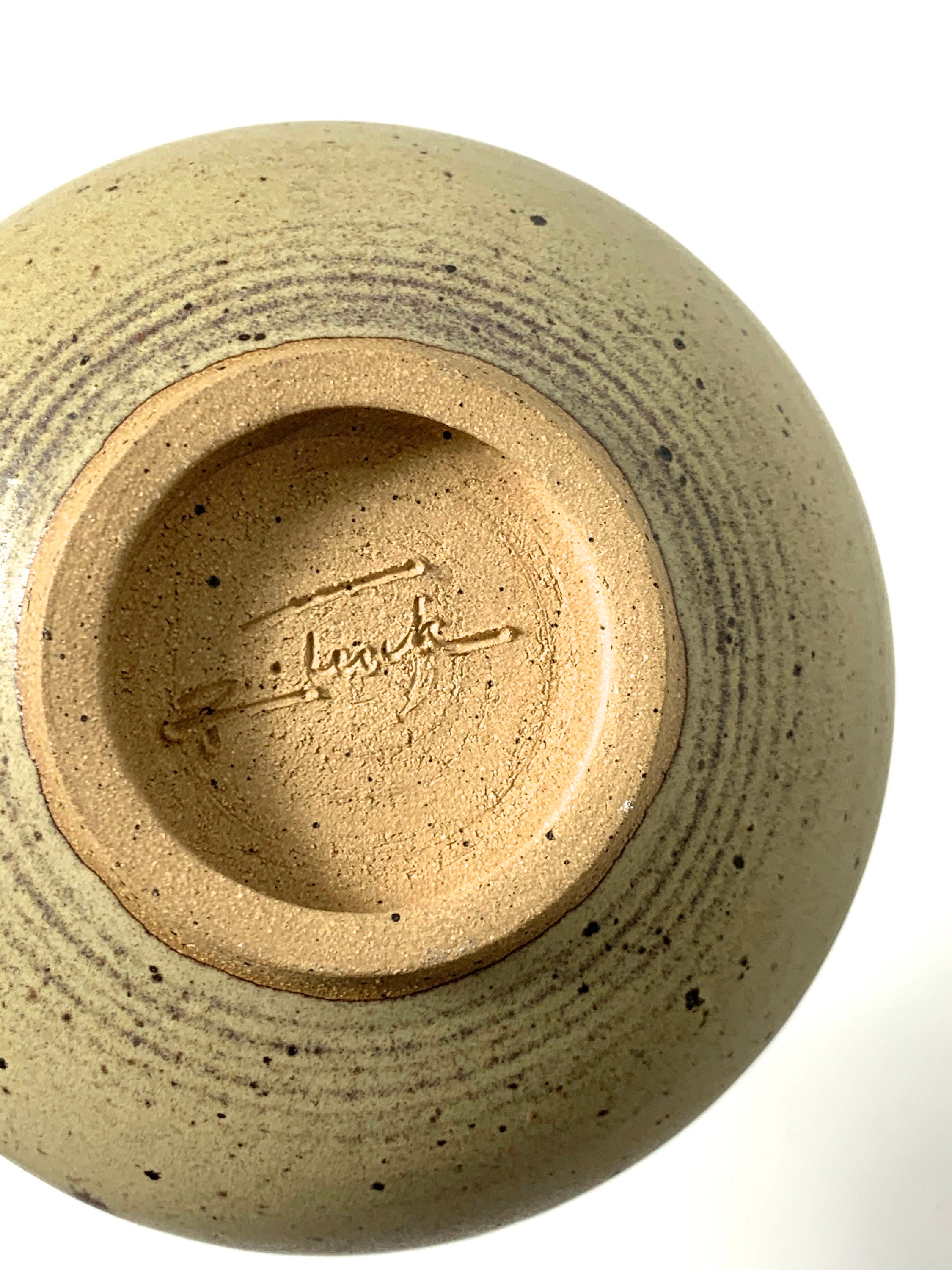 Richard Tuck Studio Pottery Vase Weed Pot 1980's