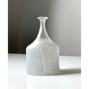 Vintage Bertil Vallien Kosta Boda Network Bottle Vase 1970s