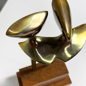 Mid Century Modern Mary Bolte Abstract Bronze Modernist Figural Sculpture circa 1950s image 8