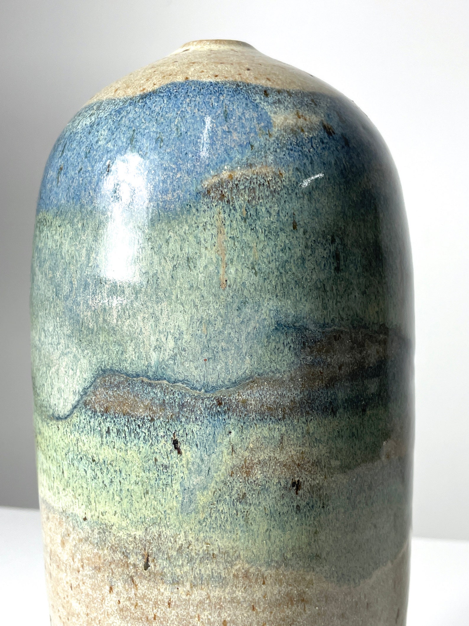 Vintage Mid Century Modern Richard Tuck Studio Pottery Vase Etsy