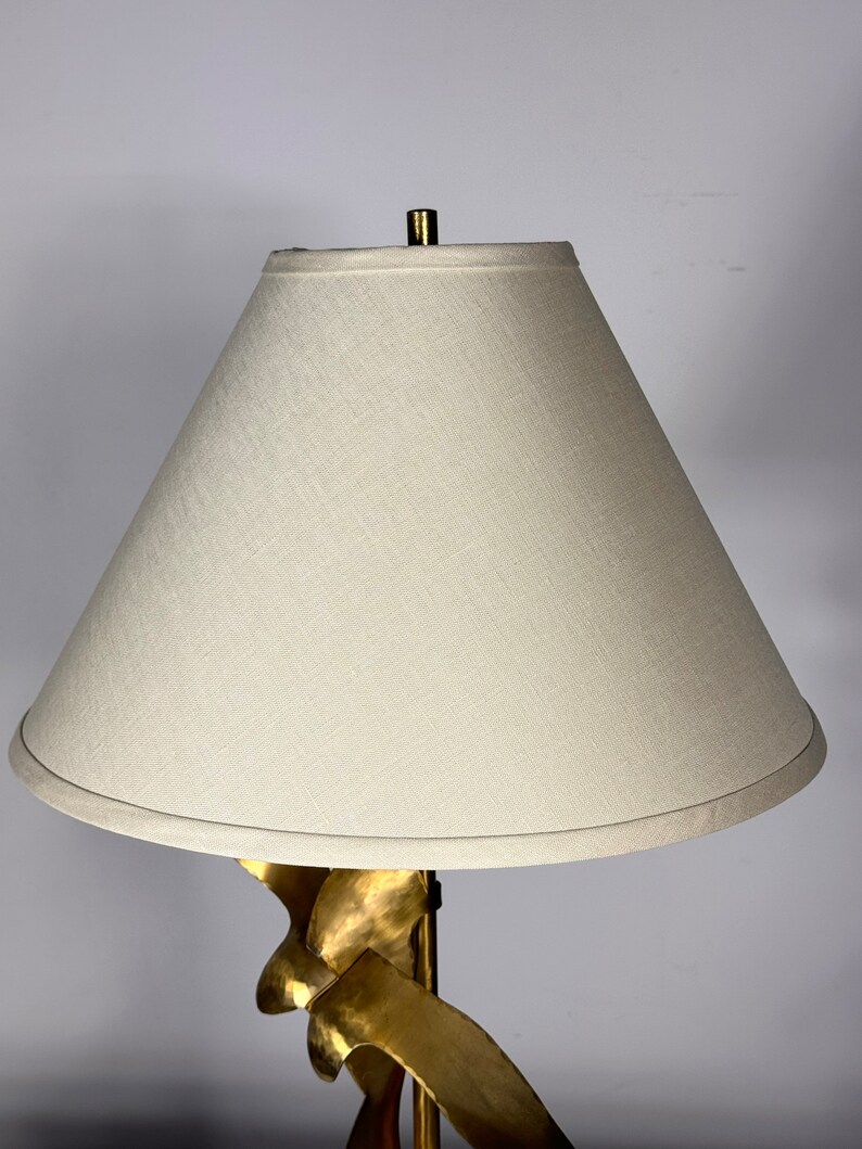 Mid Century Modern Yasha Heifetz Abstract Brass Figurative Table Lamp 1950s image 8