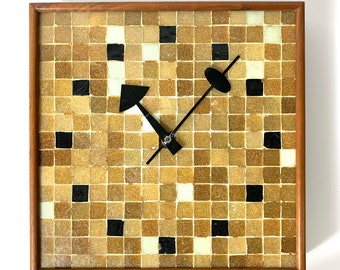 Rare George Nelson Mosaic Tile Wall Clock 1950's