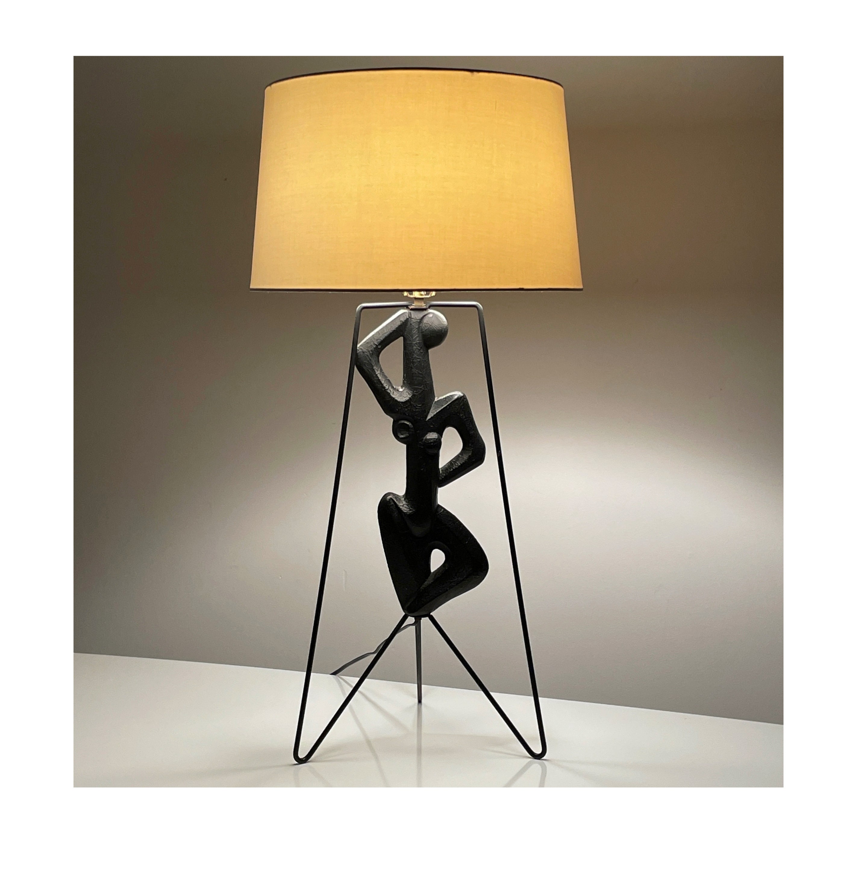 Rare Vintage Frederic Weinberg Figural Lamp 1950s - Etsy