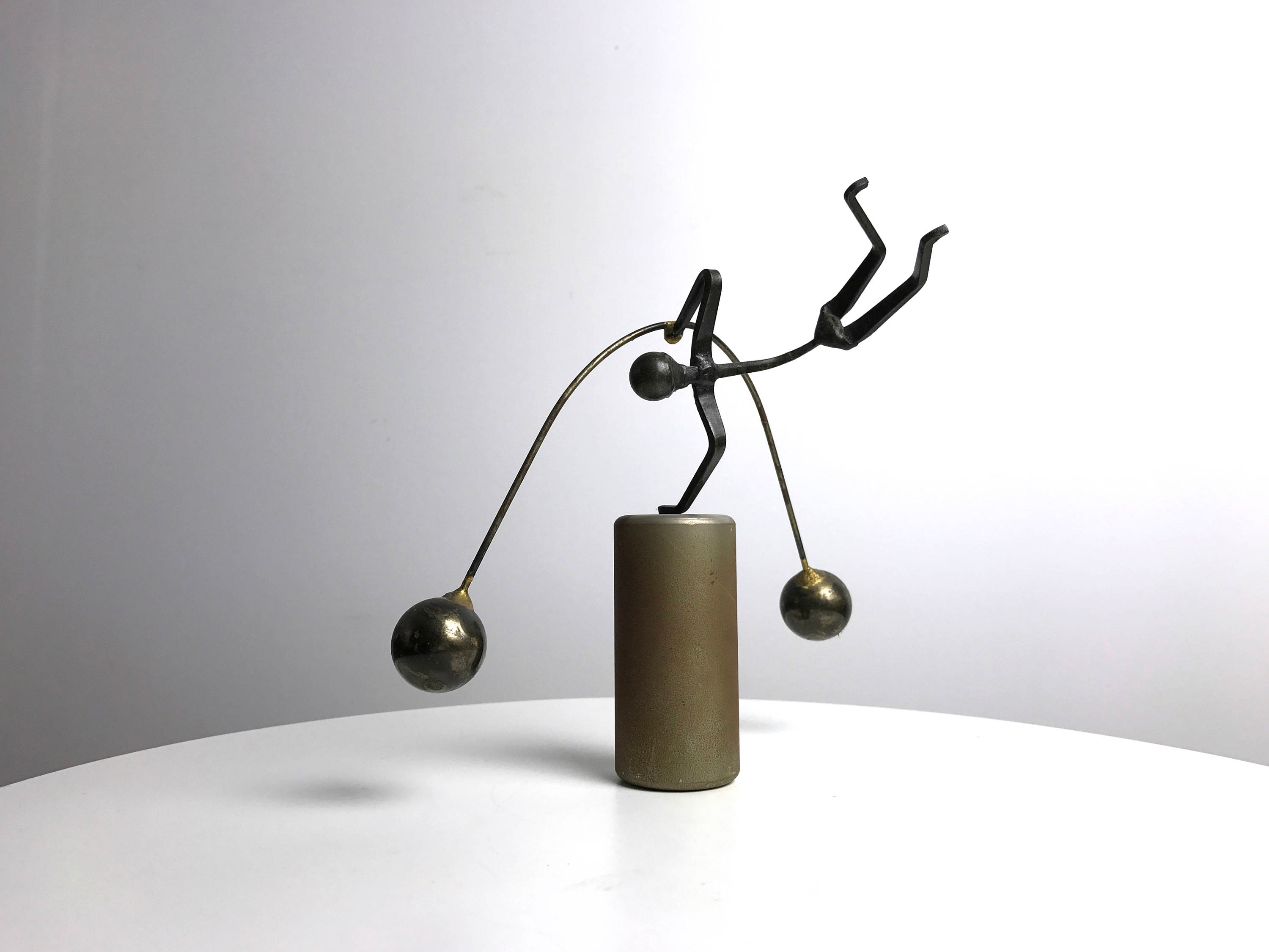 On Hold Vintage Kinetic Nail Art Balancing Table Sculpture 1970 S Kinetic Nail Art Balancing Table Sculpture 1970 S 1