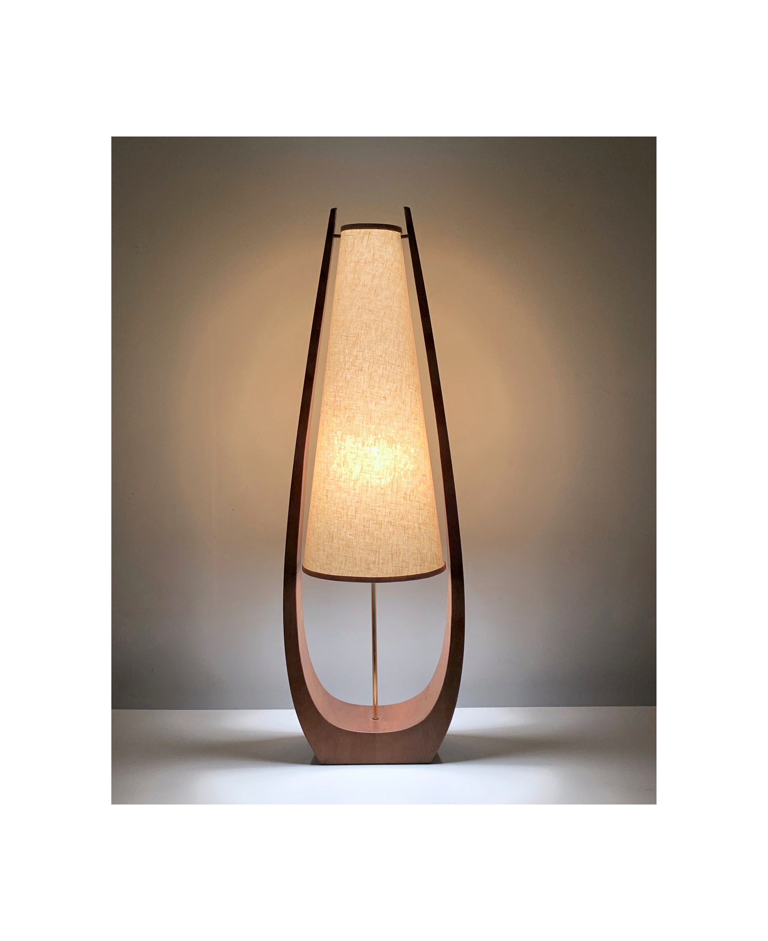 ON HOLD 41 Tall Mid Century Modern Table Lamp Attributed to Modeline 1960's