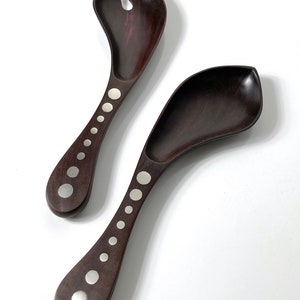 William Spratling Rosewood and Silver Serving Set 1950s image 4