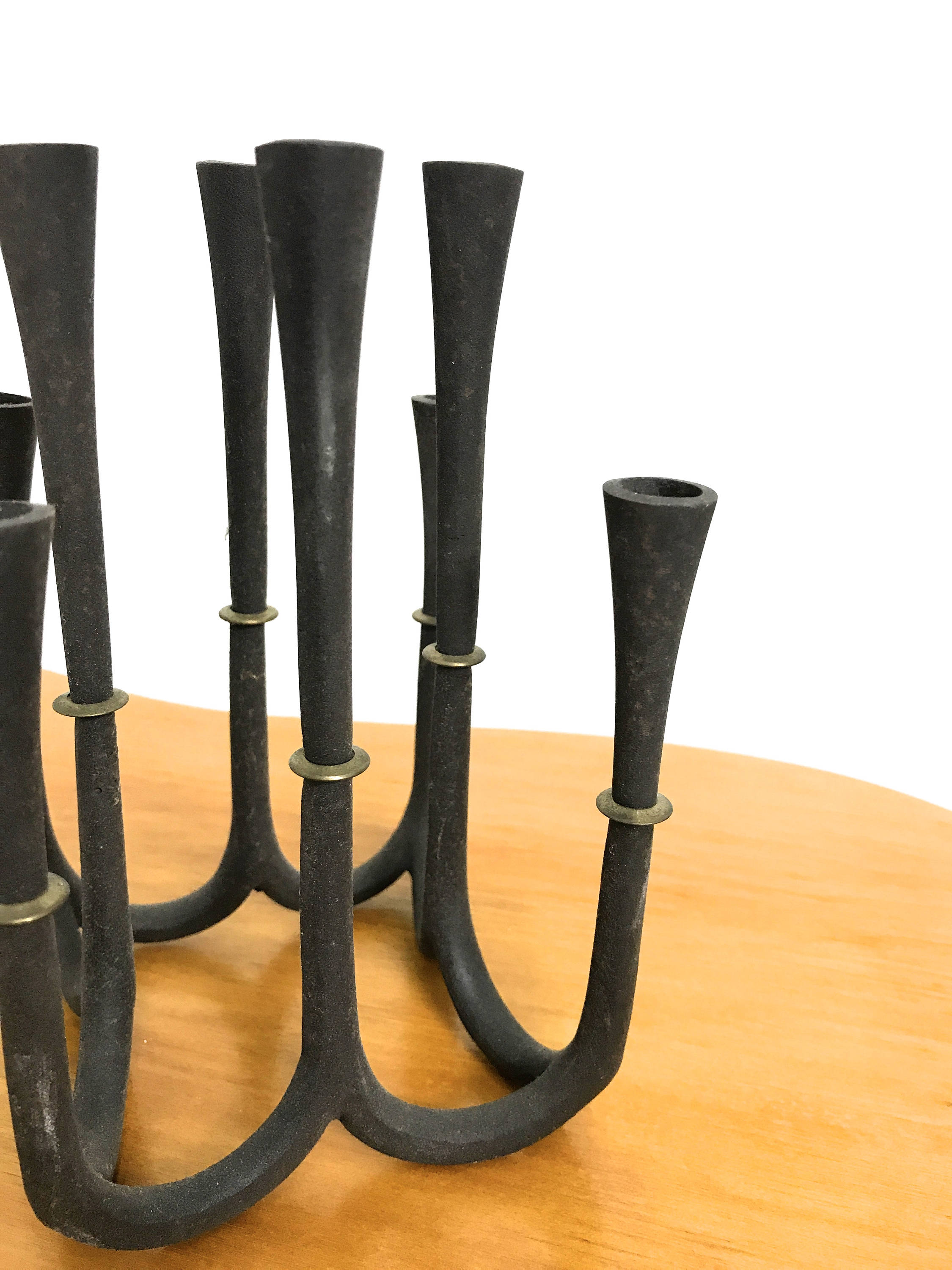 Vintage Dansk Iron Candle Holder 1960's