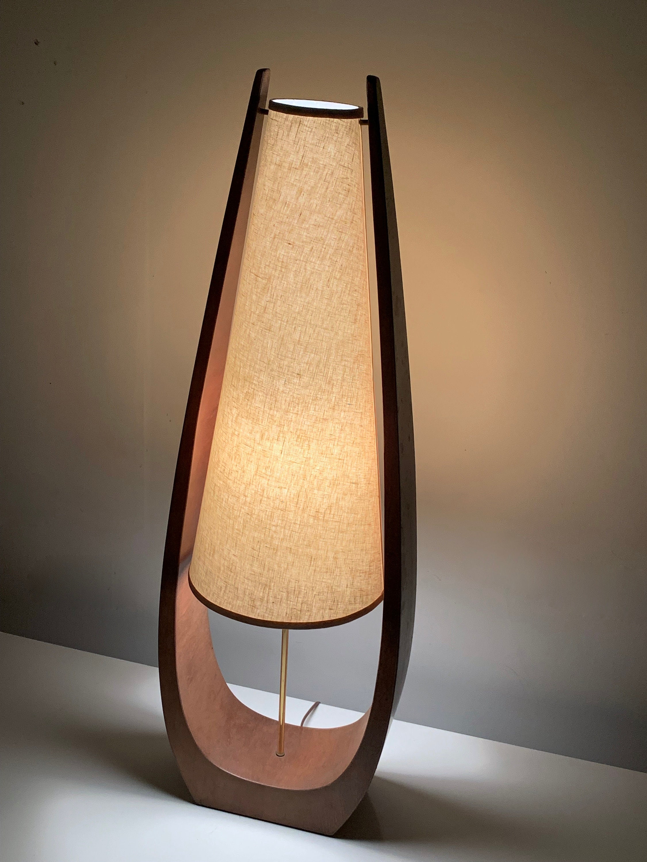 ON HOLD 41 Tall Mid Century Modern Table Lamp Attributed to Modeline 1960's