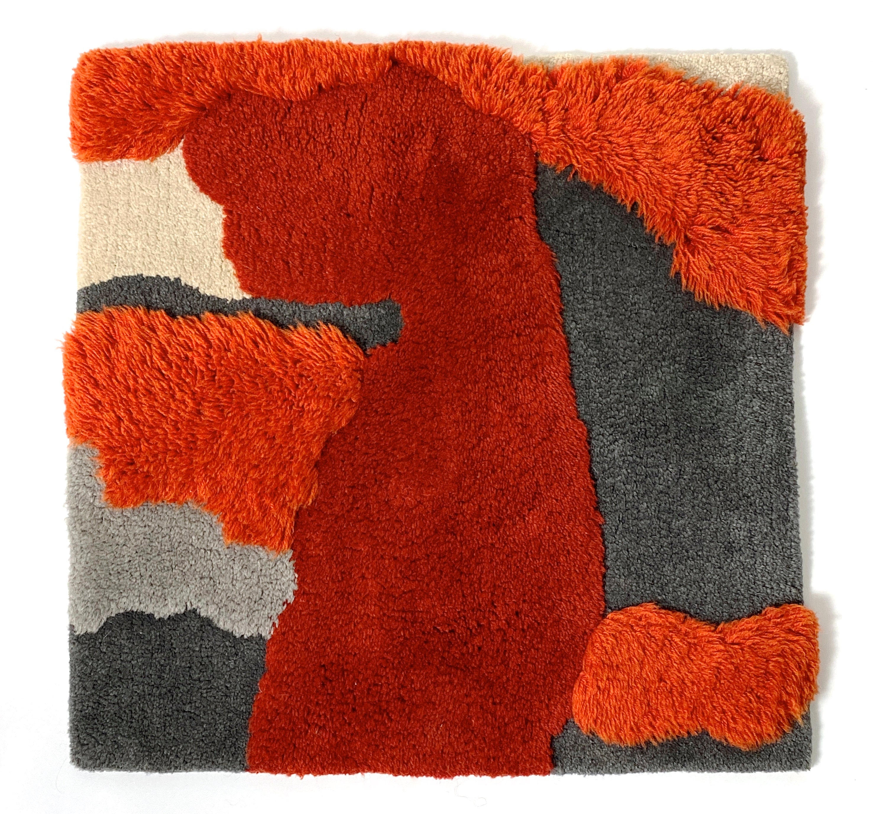 24x24 Vintage Edward Fields Abstract Textile Tapestry 1970s