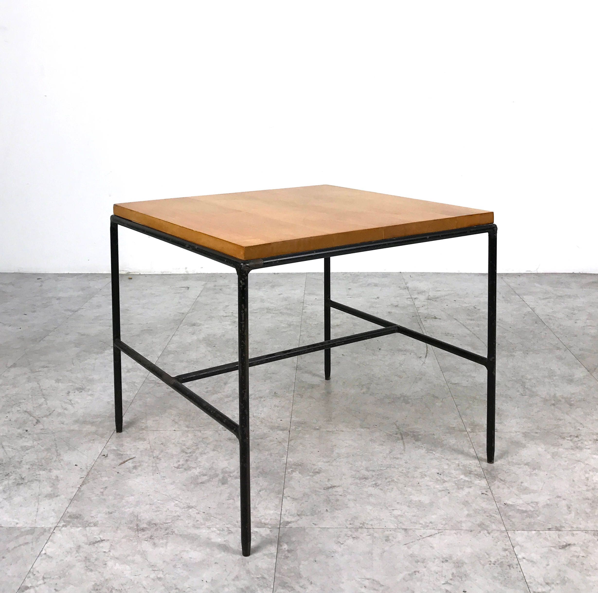 Rare Paul McCobb Planner Group Iron Side Table 1950's