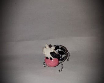 Cow MTO OOAK, Whimsical, Wirework, Upcycle, Creatures