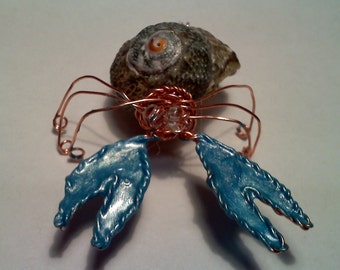 MTO OOAK Hermit Crab with Maritime Legend