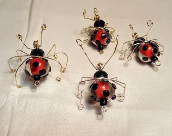 Lady Bugs OOAK, MTO, sculpture, art, decoration, collection, collector, limited addition