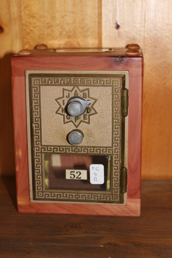 Personalized Post Office Box Door Bank With A Specific Number Etsy