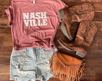 Nashville Unisex Shirt, Cute Nashville Tee, Concert Shirt, Music City Shirt, Western Tennessee T-Shirt