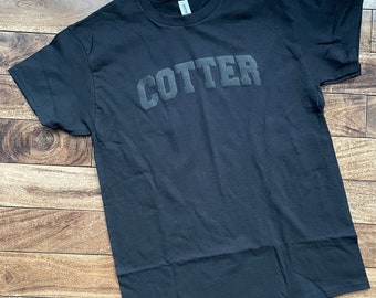 Black-on-Black Cotter Ramblers T-shirt