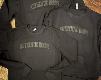 Authentic Hoops Black-on-Black Sweatshirt