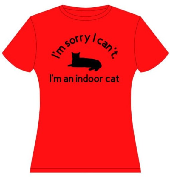 indoor cat t shirt