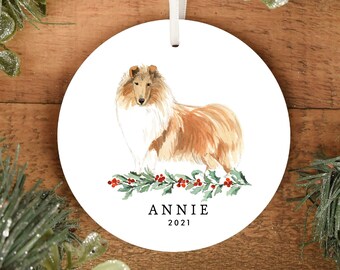 rough collie ornaments