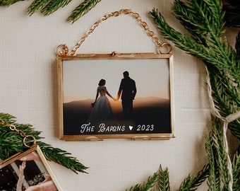 Wedding Photo Ornament 2023, Custom Photo Christmas Ornament, Engagement Photo Keepsake, Memento for 2023, 2023 Memories Ornament, Gift