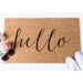 Hello Doormat, Welcome Door Mat, Hello Doormat, Newlywed Gift, Housewarming Gift, Large Doormat, Personalized Doormat, Custom Doormat, Coir