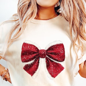 Red Glitter Bow with Fur Trim Png, Christmas Sublimation Design, Santa Bow Instant Download, Clipart, Trending sublimation png,Holiday vibes