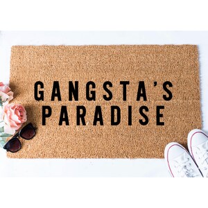 interesting door mats carpet gangsta paradise doormat funny door mat doormats quote unique door mat etsy interesting door mats carpet gangsta paradise doormat funny door mat doormats quote unique door mat etsy