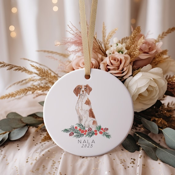 Brittany Spaniel Christmas Ornament Dog Christmas Gift Brittany