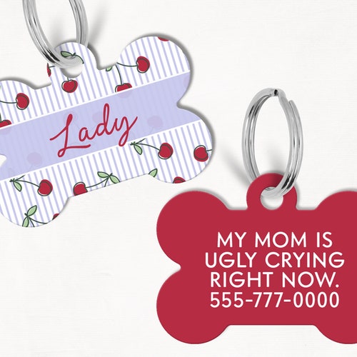 Sprinkles Personalized Dog Tag Custom Dog Tag Double Sided Etsy