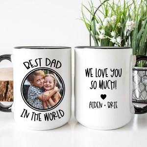 Coffee Mug for Dad, Custom Photo, Personalized Gift, Gift for Grandpa, Daddy, Papaw, Papa, Poppy, Granddad, Grandfather, Custom Text