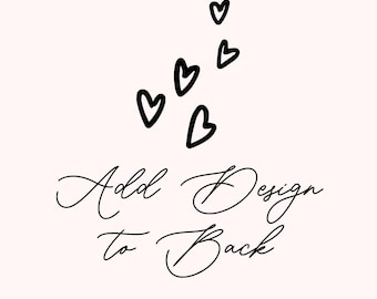 Add Design or Message to Back
