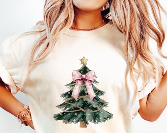 Coquette Pink Bow Christmas Tree Png, Glitter Tree Sublimation Design, Sequin, Digital Download, Clipart, Trending png, Holiday