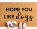 Hope You Like Dogs Doormat, Funny Doormat, Dog Doormat, Dog Lover Gift, Funny Door Mat, Welcome Mat, Doodle Doormat, Lab Doormat, Coir Mat