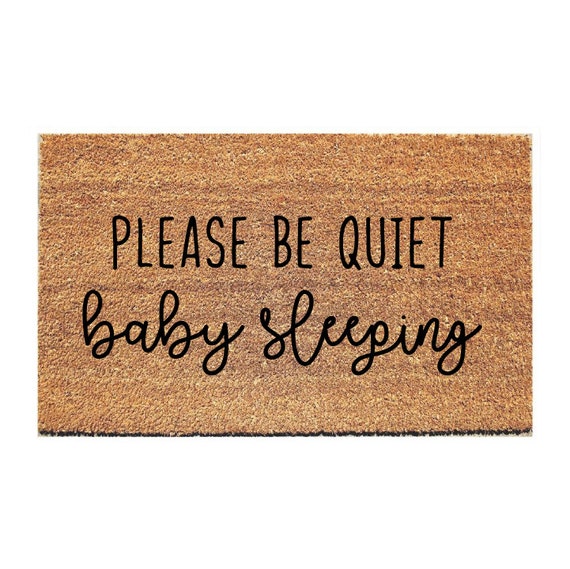 Baby Shower Gift Outdoor Rug Front Door Mat Baby Sleeping Doormat NATURAL COIR, 24x36 Sleeping Baby Doormat Cute Doormat Sleeping Baby Sign Welcome Mat Baby Shower Gift Outdoor Rug Front Door Mat Baby Sleeping Doormat NATURAL COIR, 24x36 Sleeping Baby Doormat Cute Doormat Sleeping Baby Sign Welcome Mat