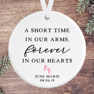 personalized baby loss ornament