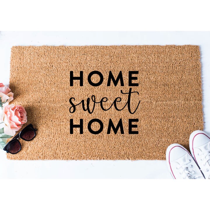 Home Sweet Home Doormat Door Mat Newlywed Gift Etsy