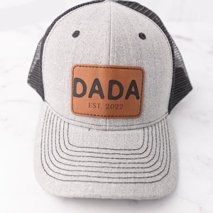 Father's Day Custom Hat, Patch Cap, Est 2022, New Dad Gift, Papa, Grandpa, Pop Pop, Dada, Daddy, Poppy, Custom Patch Hat, Trucker Hat image 7