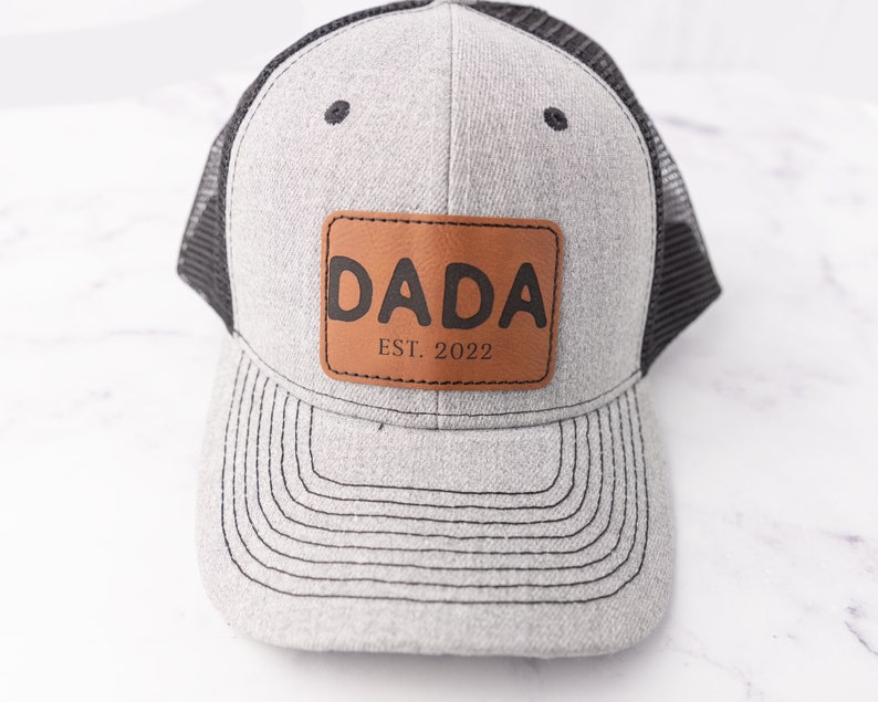 Father's Day Custom Hat, Patch Cap, Est 2022, New Dad Gift, Papa, Grandpa, Pop Pop, Dada, Daddy, Poppy, Custom Patch Hat, Trucker Hat image 7