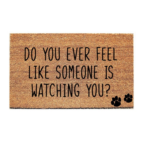 Watching You Dog Doormat Dog Doormat Funny Doormat Funny Doormats Welcome Mat Goldendoodle Doormat Funny Mat Quote Doormat