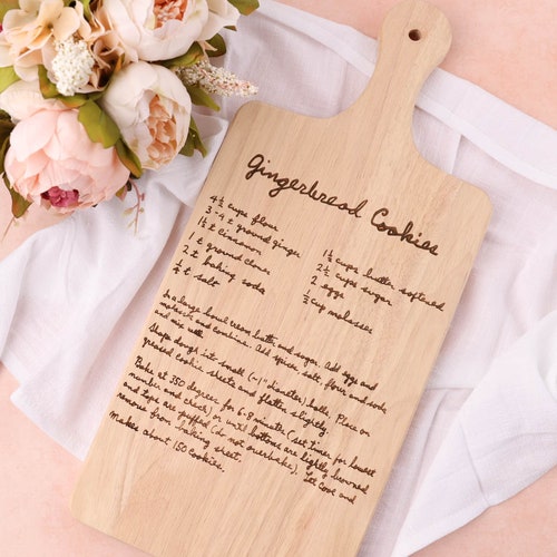 Custom Handwritten Recipe Cutting Board Grandma's Etsy