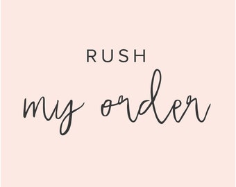 Rush Order + FedEx Expedited Shipping