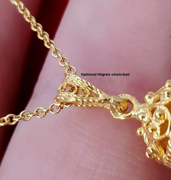 Filigree ball shop necklace
