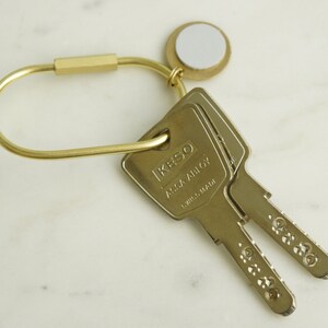 4x Messing Schlüsselanhänger Mit Karabiner - Stylisch & Praktisch Für Schlüsselbund & Tasche