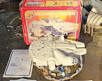 Vintage 1982 Star Wars Micro Collection Millennium Falcon Complete IOB, Revenge Promo, Paperwork, Sharp Original Box, Sears Exclusive, Rare.