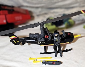 1983 Palitoy Action Force G.I. Joe SAS Force Hawk Helicopter, FANG, ARAH