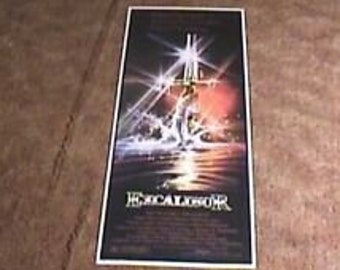 Excalibur Original Insert Movie Theater Lobby Poster 14"x36"